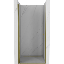 Mexen Pretoria drzwi prysznicowe uchylne 90 cm, transparent, złote - 852-090-000-50-00