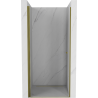 Mexen Pretoria duschabtrennung schwenkbar 90 cm, transparent, gold - 852-090-000-50-00