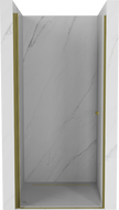 Mexen Pretoria nihajna tuš vrata 90 cm, prozorna, zlata - 852-090-000-50-00
