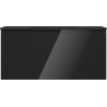 Mexen Orio 100 cm Bathroom Cabinet with Otis Sink, 1 Drawer, Black Gloss/Matt Black - 91A10-10047-1-BF70-W18M71