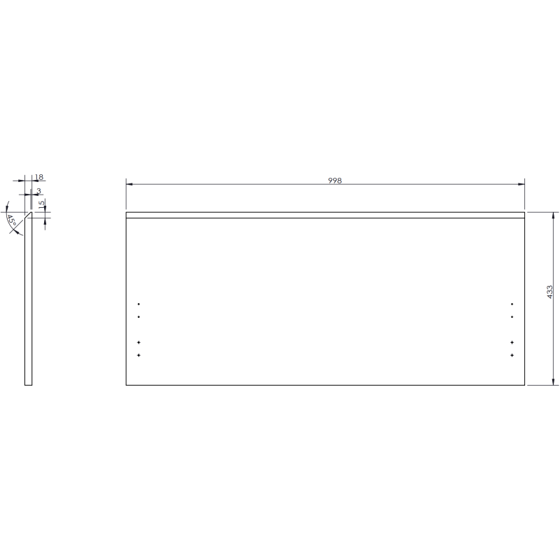 Mexen Orio Badezimmerschrank 100 cm mit Waschbecken Otis, 1 Schublade, schwarzer Glanz/schwarzer Matt