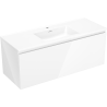 Mexen Orio meuble de salle de bain 120 cm avec lavabo Otis, 1 tiroir, blanc brillant - 91A10-12047-1-BF00-W18M00