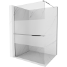 Mexen Kioto+ Duschwand mit Regal Walk-in 100 x 200 cm, transparent/Matt, Chrom - 800-100-121-01-35