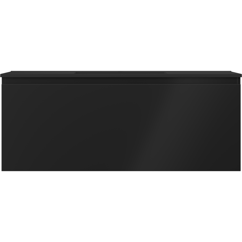 Mexen Orio mobile da bagno 120 cm con lavabo Otis, 1 cassetto, nero opaco - 91A10-12047-1-BF71-W18M71