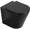 Mexen Rico Stand-WC Rimless mit Slim-Absenkautomatik-Sitz, Duroplast, Schwarz Matt - 32724085