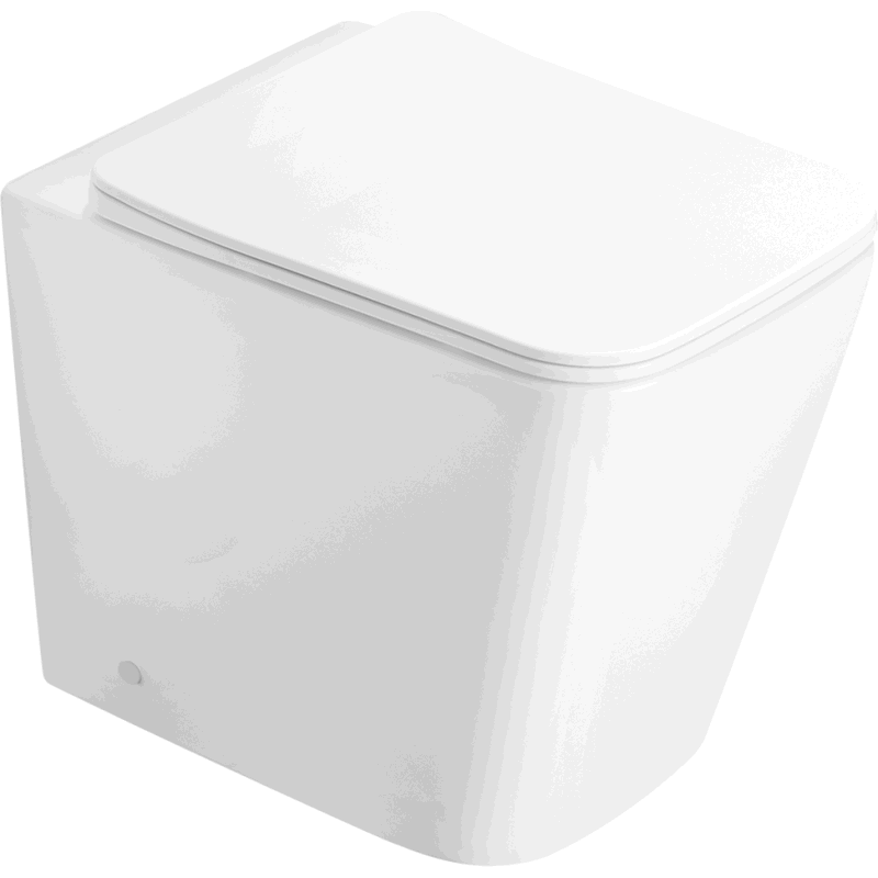 Mexen Cube miska wc stojąca Rimless z deską wolnoopadającą slim, duroplast, biała połysk - 32924000