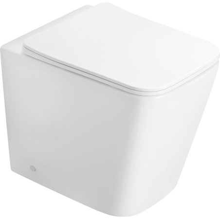 Mexen Cube WC-pott Rimless, aeglaselt sulguva Slim duroplastist prill-lauaga, valge läikiv - 32924000