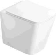 Mexen Cube stojeća WC školjka Rimless s polako zatvarajućim slim daskom, duroplast, bijeli sjaj - 32924000