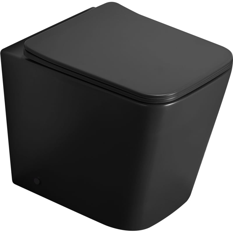 Mexen Cube WC-pott Rimless koos aeglaselt sulguva slim, duroplastist kaanega, must matt - 32924085