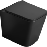 Mexen Cube stojeća WC školjka Rimless s tankom deskicom, duroplast, crna mat - 32924085
