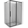 Mexen Rox L lükandustega dušinurk paremale 100 x 95 cm, must raam, must - 8C2L-100-095-70-70-P