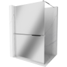 Mexen Kioto+ shower wall with shelf Walk-in 90 x 200 cm, mirror, chrome - 800-090-121-01-50