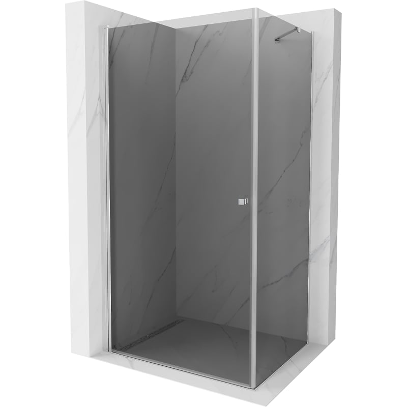 Mexen Pretoria avatav dušikapp 70 x 80 cm, grafiit, kroom - 852-070-080-01-40