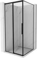 Mexen Rox schuifbare douchecabine links 95 x 95 cm, zwart frame, zwart - 8C2-095-095-70-70-L