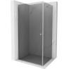 Mexen Pretoria draaideur douchecabine 70 x 100 cm, grafiet, chroom - 852-070-100-01-40