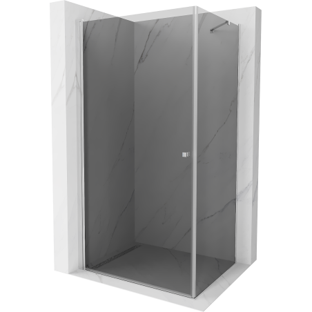 Mexen Pretoria cabine de douche pivotante 70 x 110 cm, graphite, chrome - 852-070-110-01-40