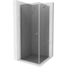 Mexen Pretoria douchecabine scharnierend 80 x 80 cm, grafiet, chroom - 852-080-080-01-40