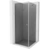 Mexen Pretoria shower enclosure hinged 80 x 80 cm, graphite, chrome - 852-080-080-01-40