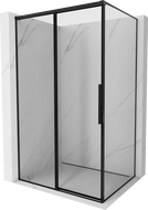 Mexen Rox douchecabine schuifdeur links 155 x 95 cm, zwart frame, zwart - 8C2-155-095-70-70-L