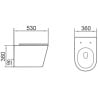 Mexen Rico 2.0  miska wc Rimless Tornado z deską wolnoopadającą slim, duroplast, biała połysk - 3072L4000T
