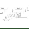 Mexen Rico wc pot Rimless Tornado met langzaam sluitende slanke zitting, duroplast, wit glans - 3072L4000T