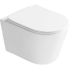 Mexen Rico cuvette WC Rimless Tornado avec abattant à descente progressive slim, duroplast, blanc brillant - 3072L4000T