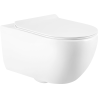Mexen Carmen 2.0 Rimless wc-pott aeglaselt sulguva äravõetava duroplastkaantega, valge läikega - 3088L4000