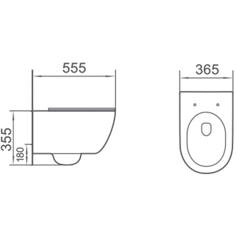 Mexen Carmen 2.0  miska wc Rimless Tornado z deską wolnoopadającą slim, duroplast, biała połysk - 3088L4000T