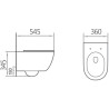 Mexen Carmen 2.0  miska wc Rimless z deską wolnoopadającą slim, duroplast, biała połysk - 3088L4000