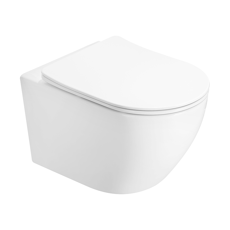 Mexen Lena WC-Schüssel Rimless mit slim, Absenkautomatik-Duroplast-Sitz, weiß glänzend - 3022L4000