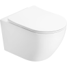 Mexen Lena WC-Schüssel Rimless mit slim, Absenkautomatik-Duroplast-Sitz, weiß glänzend - 3022L4000