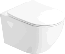 Mexen Lena 2.0 WC-pott Rimless aeglaselt laskuva slim-duroplastist kaanega, valge läikiv - 3022L4000