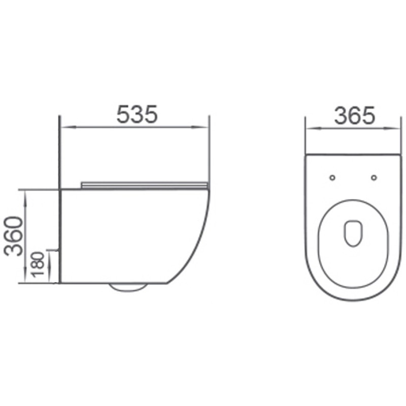 Mexen Lena 2.0  miska wc Rimless Tornado z deską wolnoopadającą slim, duroplast, biała połysk - 3022L4000T