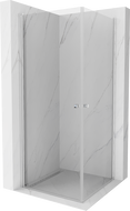 Mexen Pretoria Duo Hinged Shower Enclosure 80 x 80 cm, Transparent, Chrome - 852-080-080-02-00