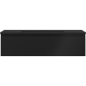 Mexen Orio badkamerkast 90 cm met wastafel Otis, 1 lade, zwarte mat - 91A10-09023-1-BF71-W18M71