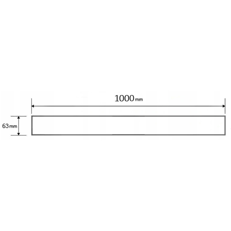 Mexen Flat M08 liini äravoolu kate 100 cm, harjatud vask - 1C25100