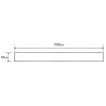 Mexen Flat M13 cache 2 en 1 pour drain linéaire 70 cm, gun gray brossé - 1E19070