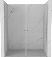 Mexen Pretoria Duo portes de douche pivotantes 140 cm, transparentes, chrome - 852-140-000-02-00