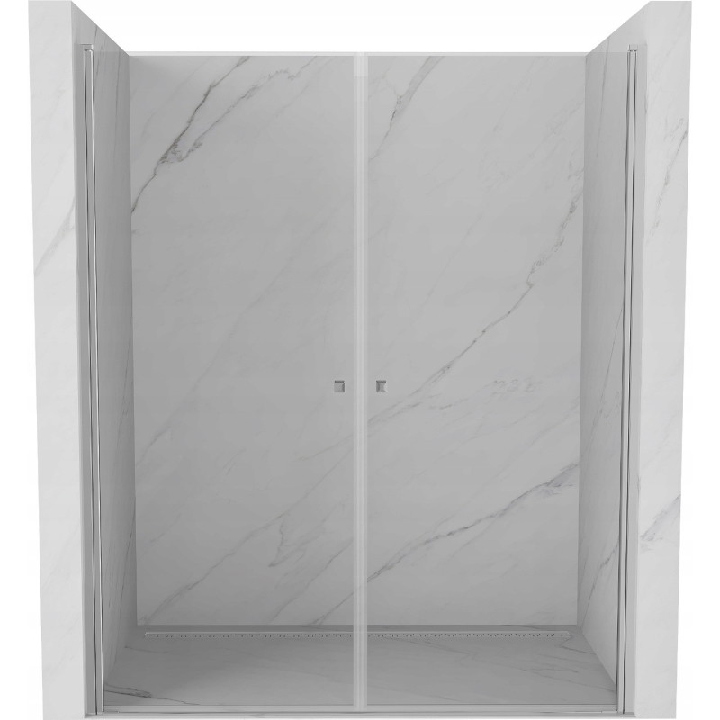 Mexen Pretoria Duo hinged duššiuksed 150 cm, läbipaistev, kroom - 852-150-000-02-00