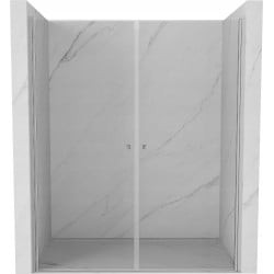 Mexen Pretoria Duo drzwi prysznicowe uchylne 160 cm, transparent, chrom - 852-160-000-02-00