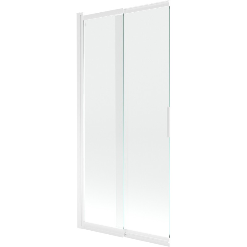 Mexen Fox vannisein, 2 tiivaga liuguks 85 x 150 cm, läbipaistev, valge - 891-085-002-20-00