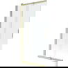 Mexen Fox Duschwand 2-flügeliger Schiebemechanismus 85 x 150 cm, transparent, gebürstet gold - 891-085-002-55-00