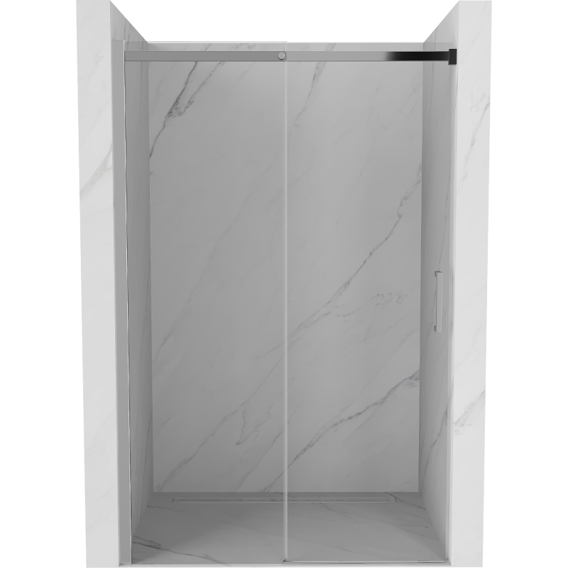 Mexen Omega puerta de ducha corredera 160 cm, transparente, cromo - 825-160-000-01-00