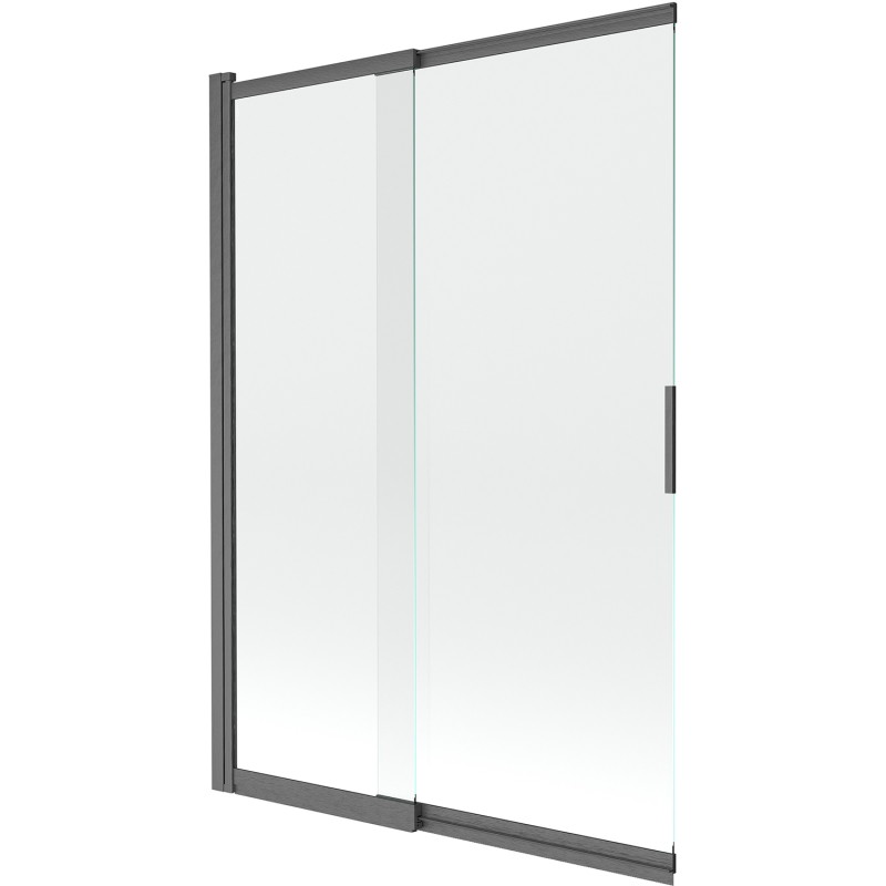 Mexen Fox 2-osaline liugklaasist dušiekraan 120 x 150 cm, läbipaistev, püssihall harjatud - 891-120-002-66-00