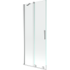 Mexen Velar parawan nawannowy 2-skrzydłowy rozsuwany 80 x 150 cm, transparent, chrom - 896-080-000-01-01