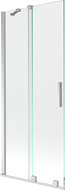 Mexen Velar badwand 2-delige schuifdeur 80 x 150 cm, transparant, chroom - 896-080-000-01-01
