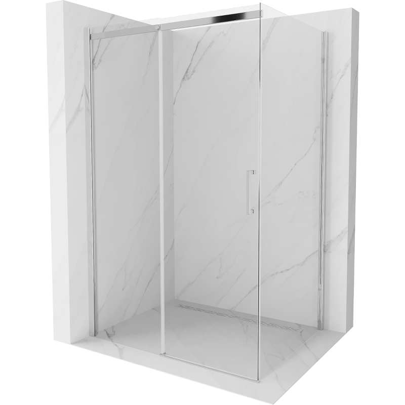 Mexen Omega kabina prysznicowa rozsuwana 100 x 80 cm, transparent, chrom - 825-100-080-01-00