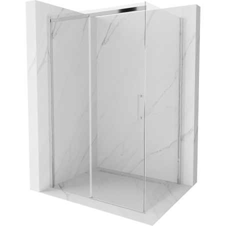 Mexen Omega klizna tuš kabina 100 x 80 cm, transparentna, krom - 825-100-080-01-00