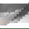 Mexen Velar Badewannenabtrennung 2-flügelig, 80 x 150 cm, transparent, Chrom - 896-080-000-01-01