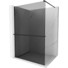 Mexen Kioto+ Duschwand mit Regal Walk-in 110 x 200 cm, Graphit, Schwarz - 800-110-121-70-40